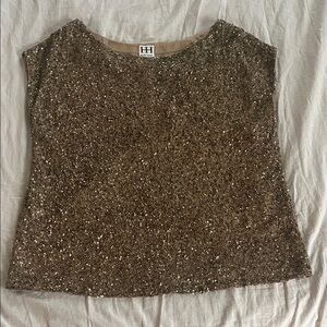 Women's Sequin Top - Brown
